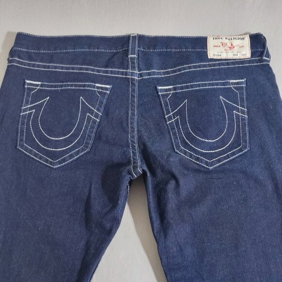 True Religion jeans men's size 42 (44) Indigo blue colour Geno Relaxed Slim - Picture 4 of 15